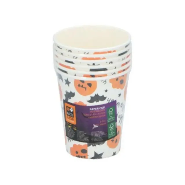 Arti Casa Halloween Ποτήρι Χάρτινο 266ml (6τμχ): Happy Halloween 2