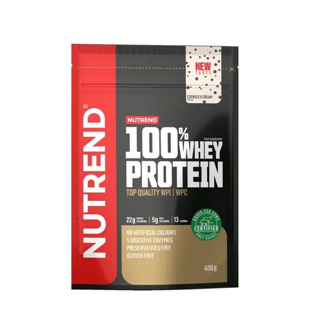 Nutrend 100% Whey Protein Cookies & Cream, 400 g