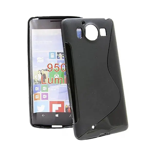 Θήκη Σιλικόνης S-Line Case Για Microsoft Lumia 950 Μαύρη