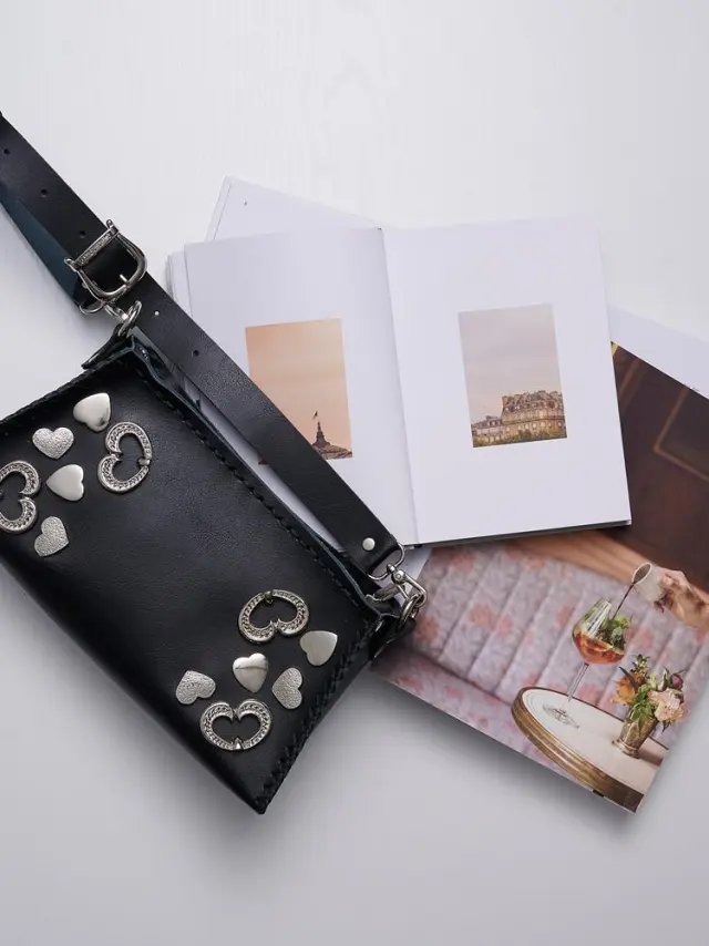 Now and then black nickel bag INDIVIDUAL ART LEATHER
