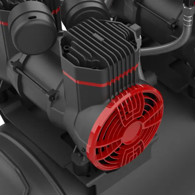 Αεροσυμπιεστής 4 hp 50 lt 220V αθόρυβος AUARITA 3