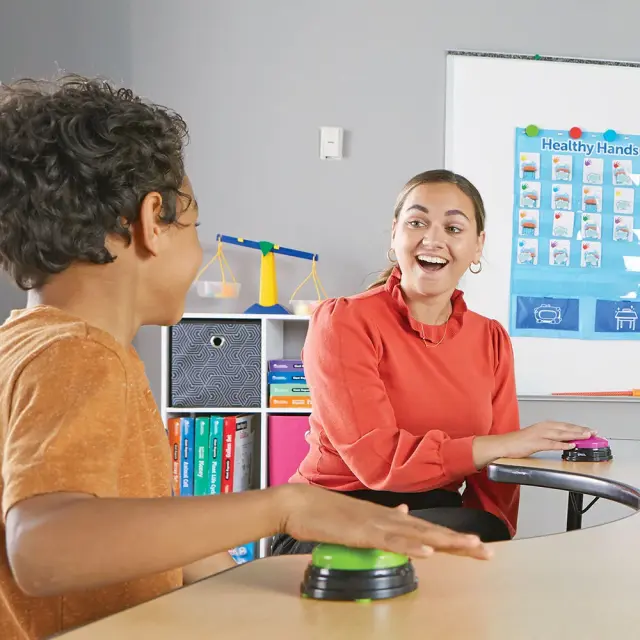 Learning Resources Εκπαιδευτικό Παιχνίδι Buzzers Απαντήσεων 4 τεμάχια για 3+ ετών LER 3774 3