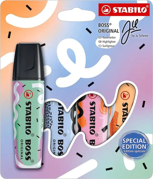 Stabilo Boss Schnee Μαρκαδόροι Υπογράμμισης Pastel Σετ 4 Τεμαχίων/ 128701048 (Stabilo)
