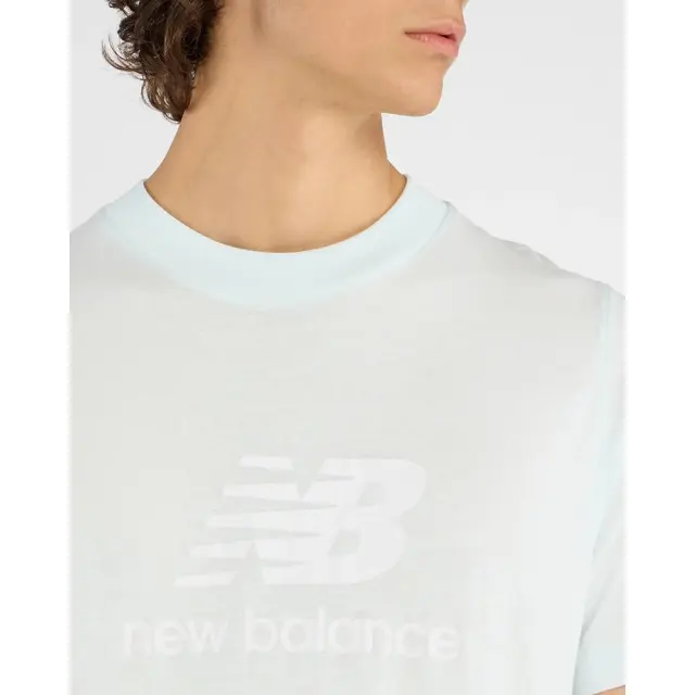 New Balance Stacked Logo T-Shirt (MT41502-AAW) - Μπλέ 2