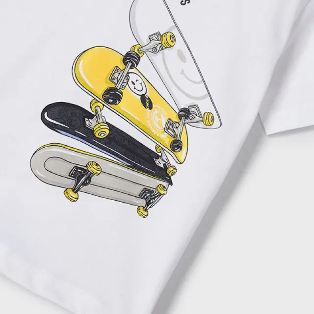 Mini 2 έως 10 ετών Μπλούζα skate Better Cotton λευκό - 6Ε 2