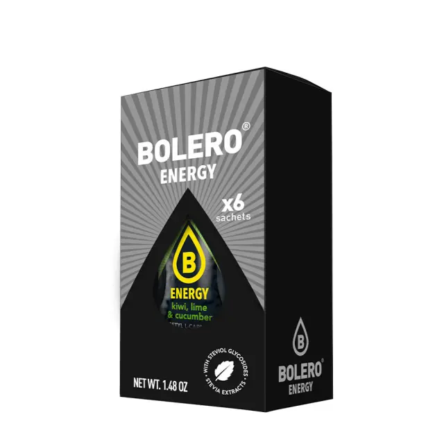Bolero Energy Mix Kiwi – Lime – Cucumber, 6 x 7 g