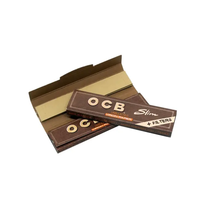 OCB Unbleached Χαρτάκια - Ακατέργαστο - King Size Slim με Τζιβάνες 2
