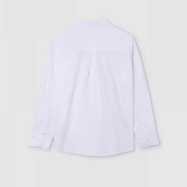 Junior 10 έως 18 ετών Πουκάμισο μακρυμάνικο μάο Better Cotton λευκό - 18Ε 3