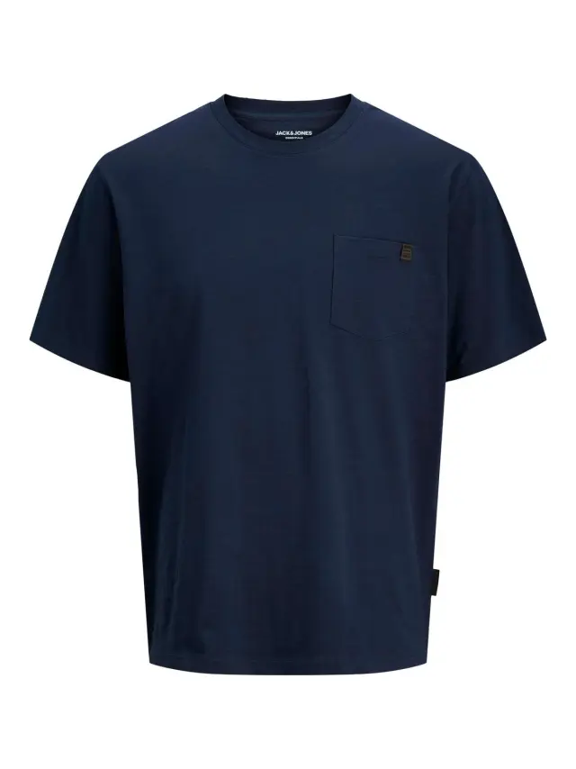 JJEDOVER SLUB TEE SS NOOS Navy Blazer