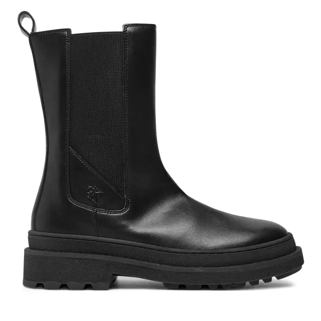Εφηβικά Δερμάτινα Μποτάκια Calvin Klein Chelsea Boot V4A5-81034-1355 999 Μαύρα Μαύρο - 35