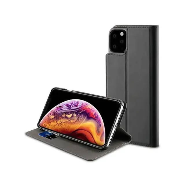 Δερμάτινη Θήκη Βιβλίο Muvit Portfolio Case Για Apple iPhone 11 Pro Max Μαύρη 3