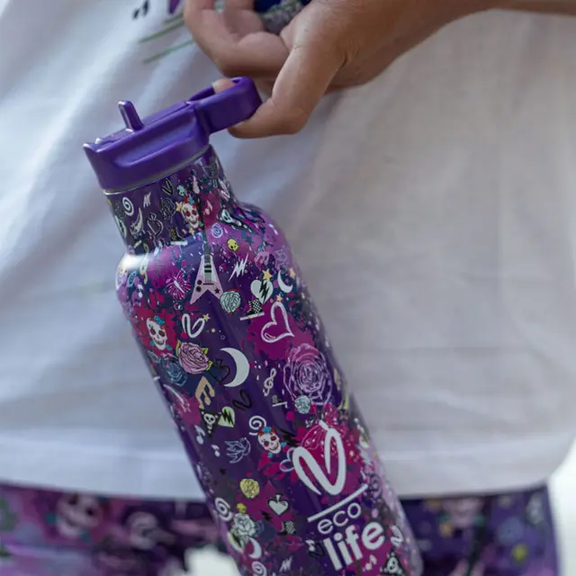 Eco Life Θερμός από ανοξείδωτο ατσάλι purple DAS 500ml 33-BO-2321 3
