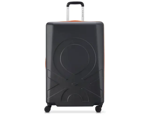 Βαλίτσα Delsey Paris x Benetton με χωρητικότητα 104L, τηλεσκοπικό χερούλι, κλείδωμα ασφαλείας, 4 ροδάκια και διαστάσεις 50x32x76cm - Black B0376682100