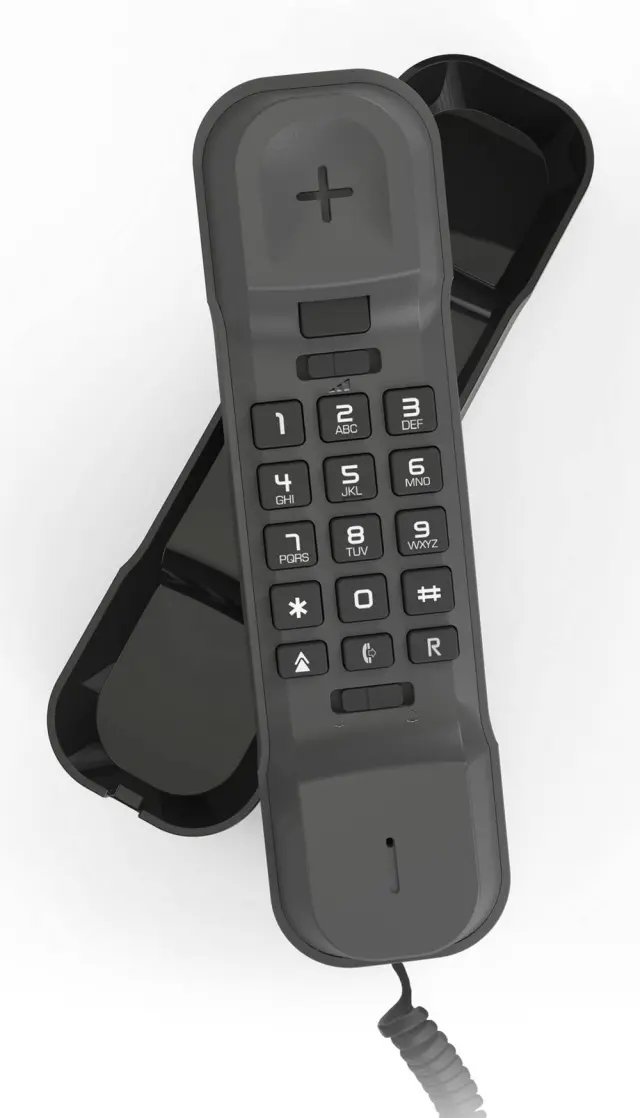 Σταθερό Ψηφιακό Τηλέφωνο Alcatel T16 με Αναγνώριση Κλήσης Επανάκληση και Ρύθμιση Έντασης Μαύρο 2