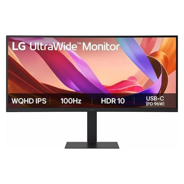 LG 34" 21:9 UltraWide WQHD (3440x1440) IPS Monitor HDR10 with sRGB 99% (Typ.), All-in-one USB-C Connectivity