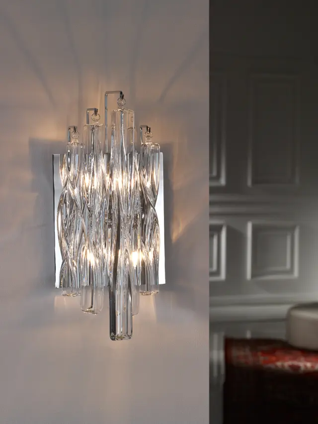 MANACOR WALL LAMP 2L φωτιστικό απλίκα Χρώμιο