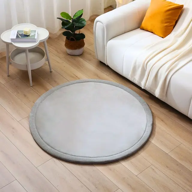 Hakuna Matte Cloudsoft Χαλί Στρογγυλό 'Γκρι' (120 x 120 x 2.5 εκ.) 771426 3