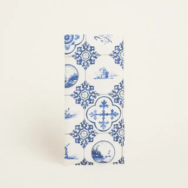 Beauty Home ΔΙΑΚΟΣΜΗΤΙΚΟ ΛΑΜΠΑΔΑΣ ΜΠΛΕ ΠΛΑΚΑΚΙΑ 35 x 22 cm 2