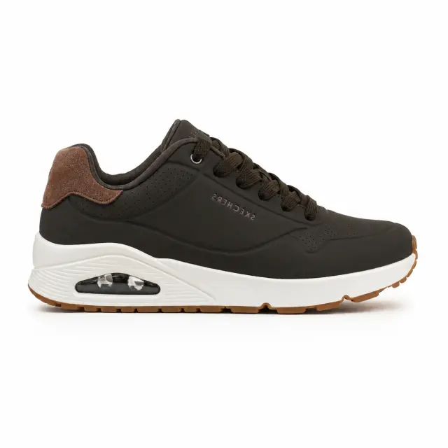 Skechers Suited On Air Ανδρικά Sneakers Καφέ - 46