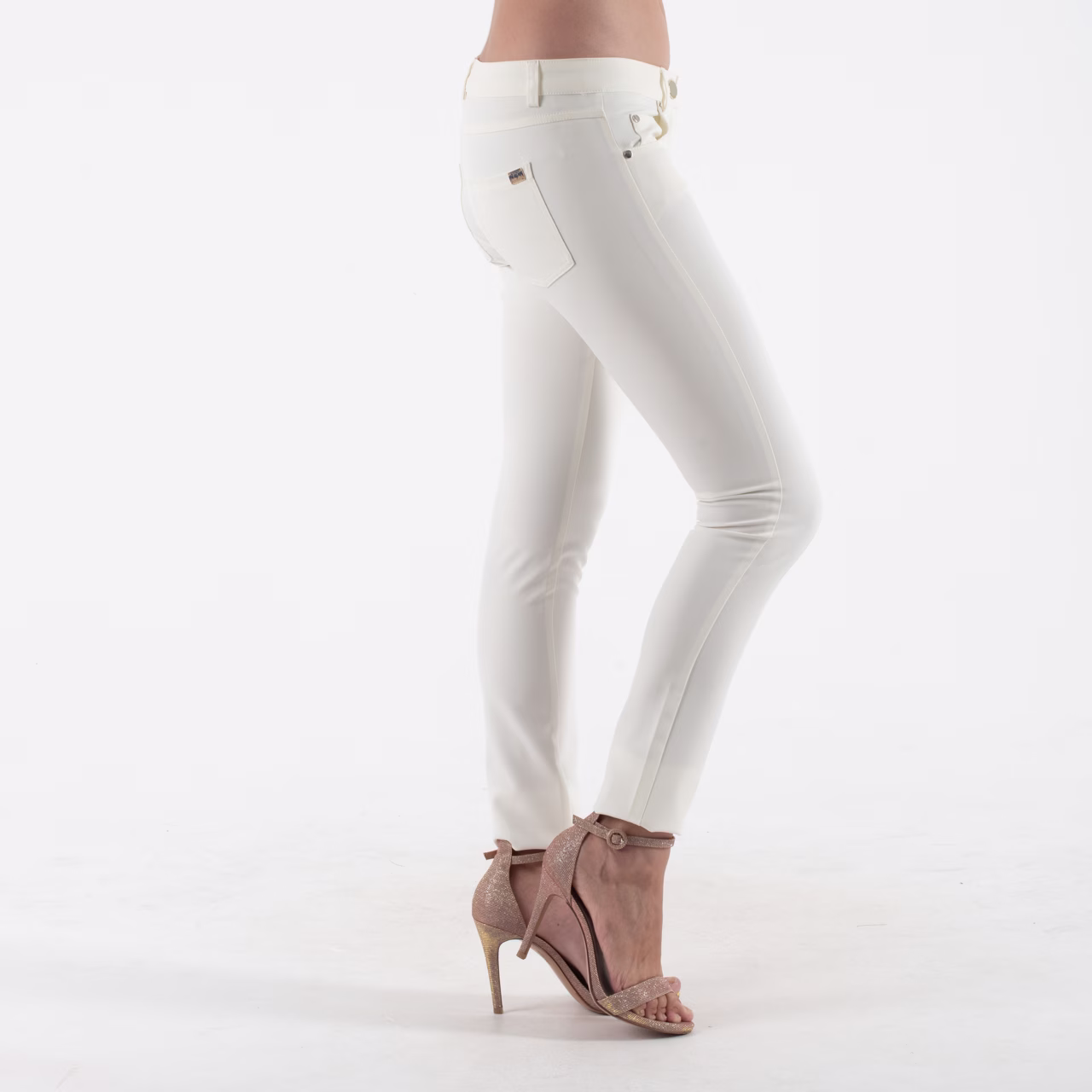 Relish Off White Παντελόνι Σε Στενή Γραμμή Άσπρο - 42 2