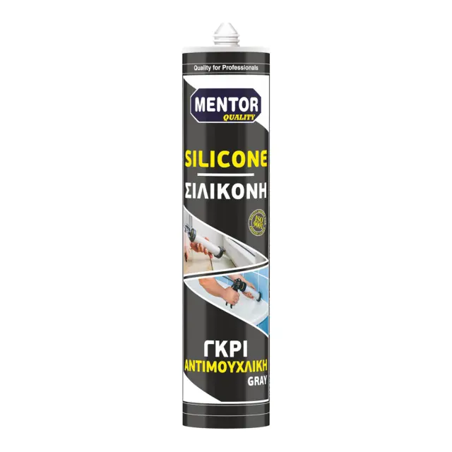 MENTOR ΣΙΛΙΚΟΝΗ ΑΝΤΙΜΟΥΧΛΙΚΗ ΓΕΝΙΚΗΣ ΧΡΗΣΕΩΣ 280ML - ΓΚΡΙ