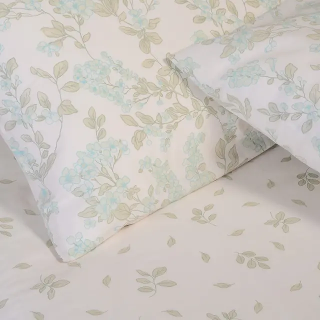Παπλωματοθήκη 165x245 Μονή Casual Line Melinen Rea Aqua 50% Βαμβάκι-50% Πολυέστερ 2