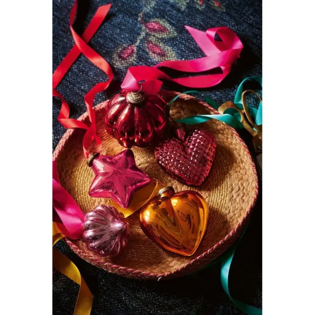 Pip Studio Glass Ornament / Γυάλινο Στολίδι: Yellow Heart 2