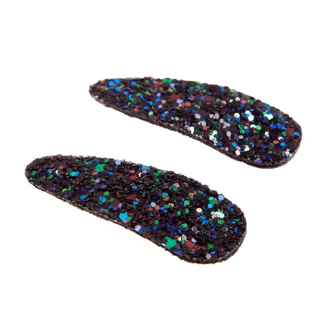 Κλιπ μαλλιών με glitter 2