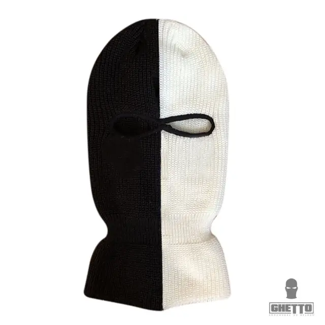 Ghetto New Design Full Face Cover Double Color White