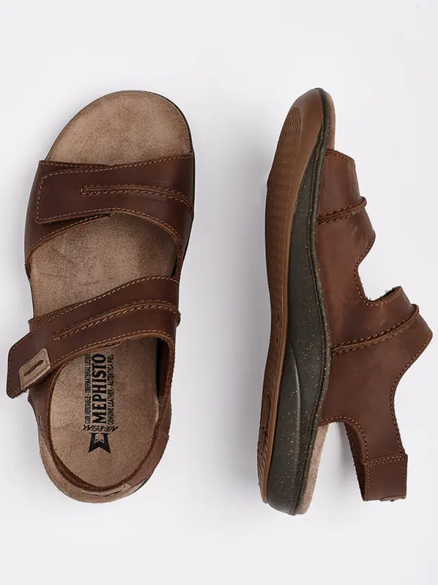 Mephisto Πέδιλα Ανδρικό δέρμα Καφέ MEP/SAGUN D/BROWN 3