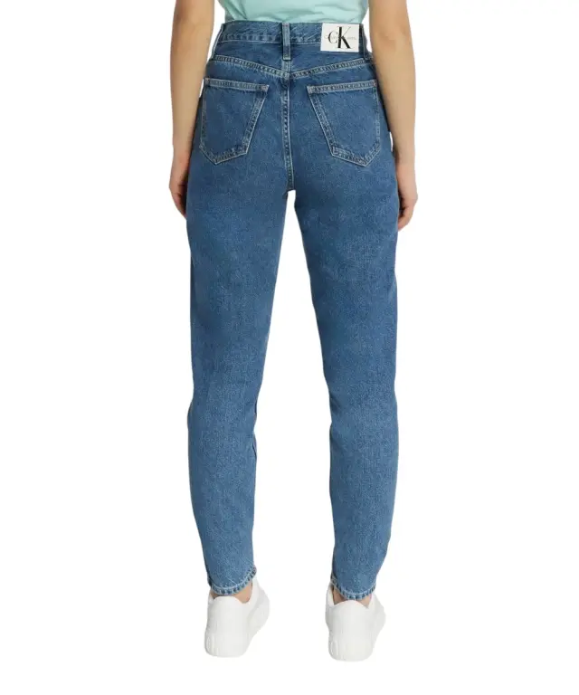 Calvin Klein - Γυναικείο Παντελόνι Mom Jeans J20J222766-1A4 Μπλε 2