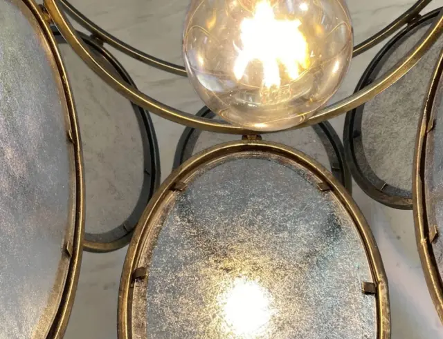 Φωτιστικό Οροφής Dairen PTMD Luxury Living Μονόφωτο, με λαμπτήρα E27 και διαστάσεις 51x51x94cm - Gold 117041 3