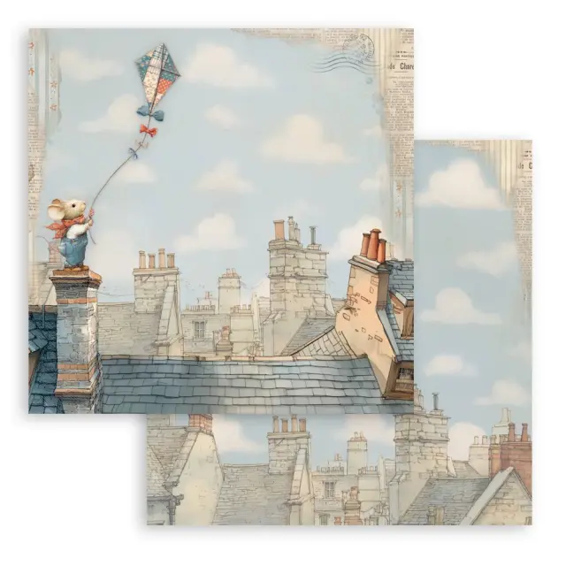 Χαρτιά scrapbooking 10τεμ, 20.3×20.3cm Stamperia, Family 3