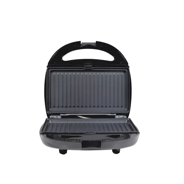 ESTIA ΤΟΣΤΙΕΡΑ BLACK & INOX 2 ΘΕΣΕΩΝ 850w ΜΕ ΑΠΟΣΠΩΜΕΝΕΣ ΑΝΤΙΚΟΛΛΗΤΙΚΕΣ ΠΛΑΚΕΣ 3