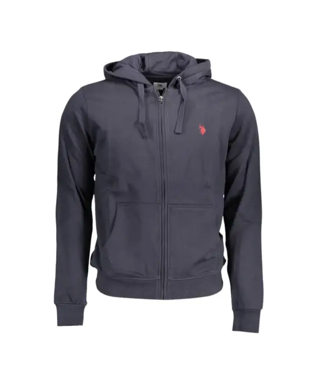 U.S. Polo Assn. - Ανδρική Φούτερ Ζακέτα με Κουκούλα και Τσέπες 63025-53223-179 Μπλε Ναυτικό - 2XL 3