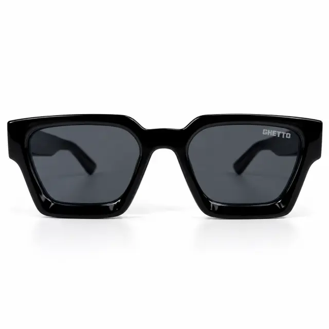 Ghetto Sunglasses Black – Black Frame + Dark Smoke Lenses | Unisex