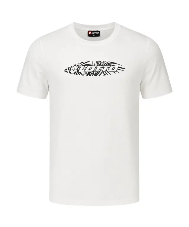 Lotto - Ανδρικό Κοντομάνικο Αθλητικό T-Shirt 466009-WHITE Λευκό