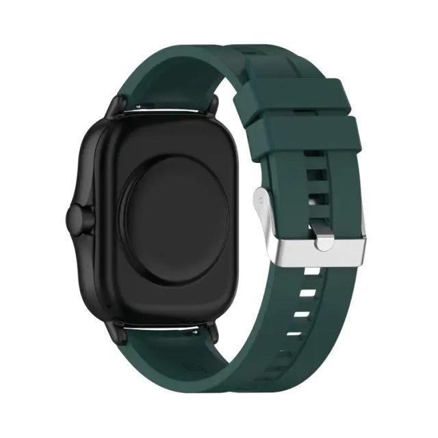 Watchband Ανταλλακτικό Λουράκι Σιλικόνης για Samsung Galaxy Watch 4/ Amazfit GTS 2e / GTS 2 (Fits all 20mm)- Dark Green 3