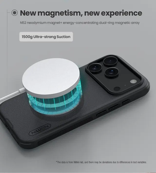Nillkin Super Frosted PRO Magnetic Back Cover for Apple iPhone 18 Pro Max/17 Pro Max Black 3