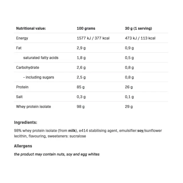 ALLNUTRITION Isolate Protein Cookie Cream, 908 g 2