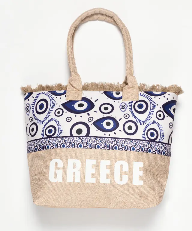 Τσάντα με χερούλι (49cm x 15cm x 34cm) μάτι 2 GREECE - -