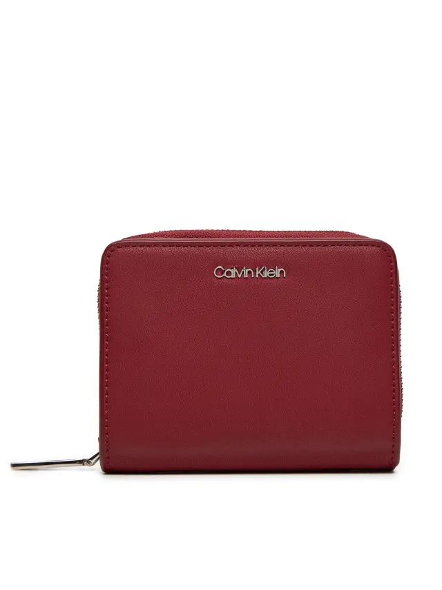 Calvin Klein Γυναικείο Πορτοφόλλι Medium Zip Around Wallet Κόκκινο