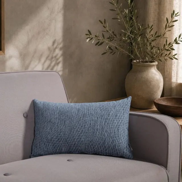 Μαξιλαροθήκη Norman 04 Denim Blue TEORAN 50x50cm 2