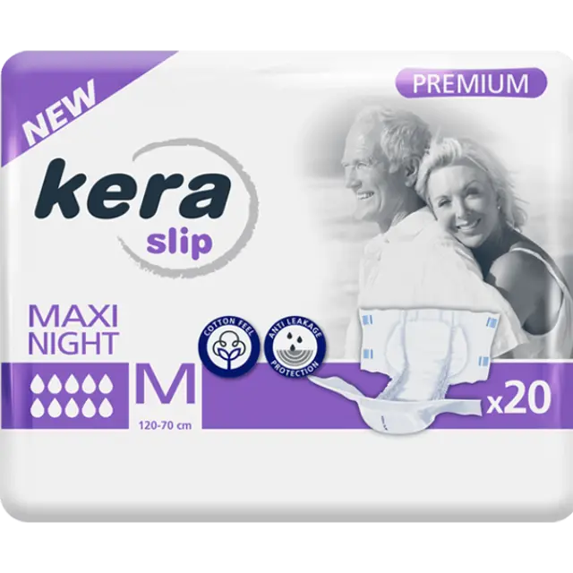 KERA Adult Diapers Slip MAXI NIGHT M 20 τεμ. ( ΕΝΙΣΧΥΜΕΝΟ ΝΥΧΤΟΣ)