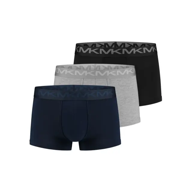 MICHAEL KORS Ανδρικό Boxer Stretch Factor Cotton - Τριπλό Πακέτο, Χρώμα Midnight - S