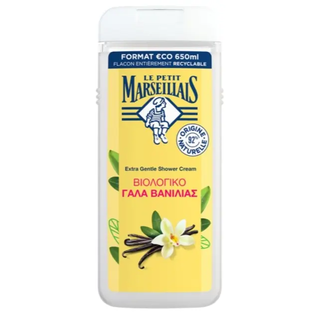 Le Petit Marseillais Κρεμοντούζ Βανίλια 650ml