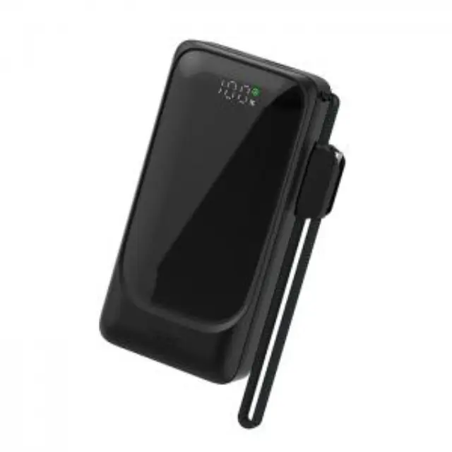 Powerbank 10.000 mAh με 2 θύρες USB (1x USB-A, 1x USB-C), βύσμα EU κι ενσωματωμένο καλώδιο Type-C 2