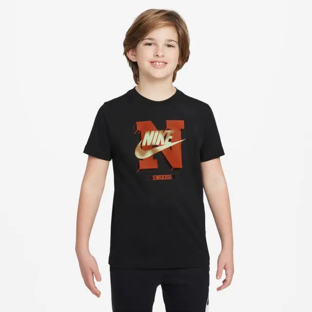 Nike Sportswear Futura ΠΑΙΔΙΚΗ ΜΠΛΟΥΖΑ (FZ5125-010) - Μαύρο-Κόκκινο