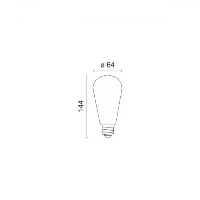 ΛΑΜΠΑ LED E27 FILAMENT 7W 2200K DIMMABLE 2