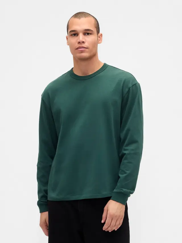 Ανδρική Μπλούζα Heavyweight Crop DEEP HUNTER Green
